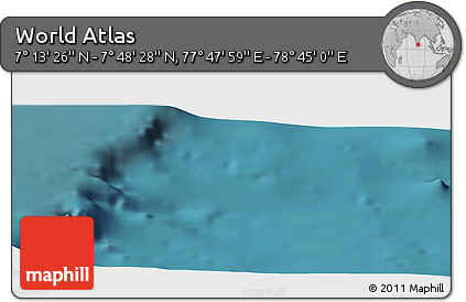 Satellite Panoramic Map of the Area around 7° 30' 57" N, 78° 16' 30" E