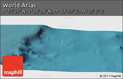 Satellite Panoramic Map of the Area around 7° 30' 57" N, 78° 16' 30" E
