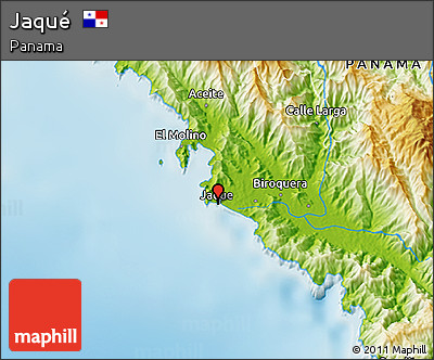 Physical 3D Map of Jaqué