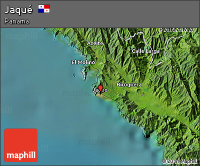 Satellite 3D Map of Jaqué