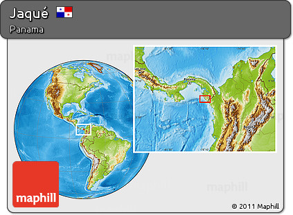 Physical Location Map of Jaqué