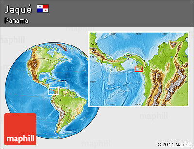 Physical Location Map of Jaqué