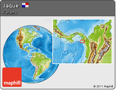 Physical Location Map of Jaqué