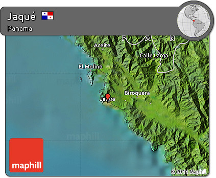 Satellite Map of Jaqué