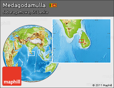 Physical Location Map of Medagodamulla