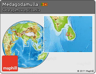 Physical Location Map of Medagodamulla