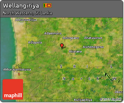 Satellite Map of Wellangiriya