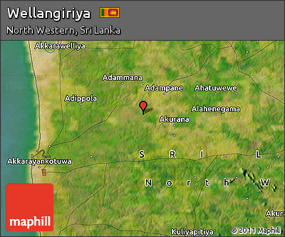 Satellite Map of Wellangiriya