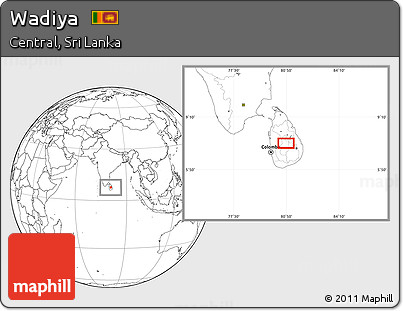 Blank Location Map of Wadiya