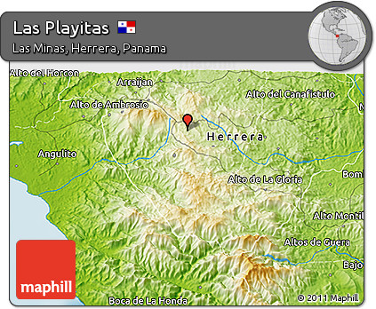 Physical 3D Map of Las Playitas