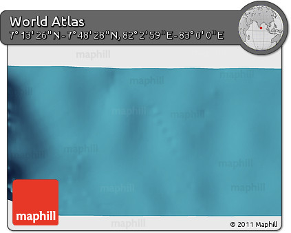Satellite 3D Map of the Area around 7° 30' 57" N, 82° 31' 30" E