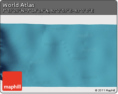 Satellite 3D Map of the Area around 7° 30' 57" N, 82° 31' 30" E