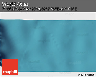 Satellite 3D Map of the Area around 7° 30' 57" N, 82° 31' 30" E