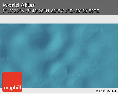 Satellite 3D Map of the Area around 7° 30' 57" N, 83° 22' 30" E