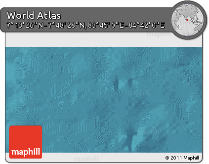Satellite 3D Map of the Area around 7° 30' 57" N, 84° 13' 29" E
