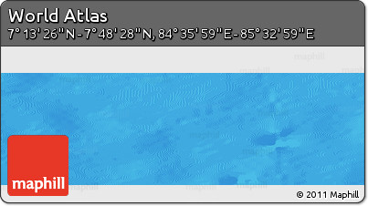 Physical Panoramic Map of the Area around 7° 30' 57" N, 85° 4' 29" E