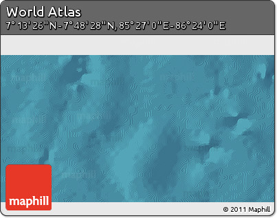 Satellite 3D Map of the Area around 7° 30' 57" N, 85° 55' 30" E