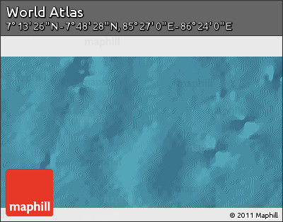 Satellite 3D Map of the Area around 7° 30' 57" N, 85° 55' 30" E