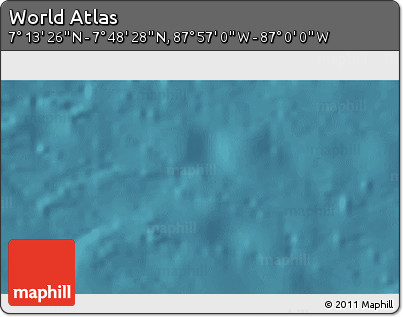 Satellite 3D Map of the Area around 7° 30' 57" N, 87° 28' 29" W