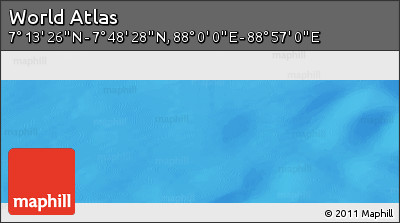 Physical Panoramic Map of the Area around 7° 30' 57" N, 88° 28' 29" E