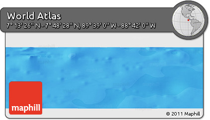 Political Panoramic Map of the Area around 7° 30' 57" N, 89° 10' 30" W