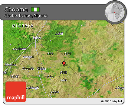Satellite 3D Map of Chooma
