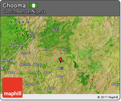 Satellite 3D Map of Chooma