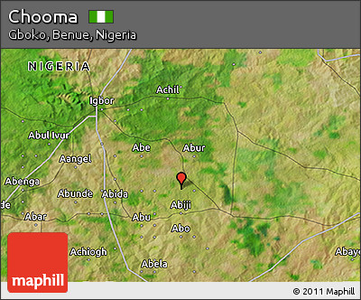 Satellite 3D Map of Chooma