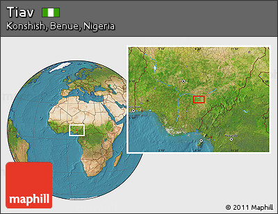 Satellite Location Map of Tiav