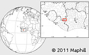 Blank Location Map of Soho