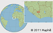 Savanna Style Location Map of Soho
