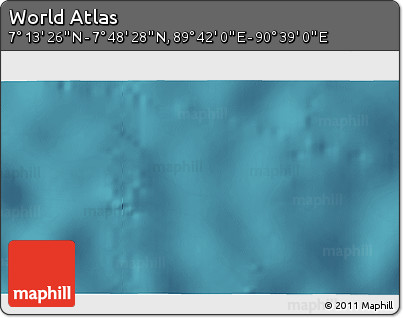 Satellite 3D Map of the Area around 7° 30' 57" N, 90° 10' 30" E