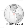 Outline Map of the Area around 7° 30' 57" N, 91° 43' 29" W, rectangular outline