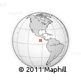 Outline Map of the Area around 7° 30' 57" N, 93° 25' 30" W, rectangular outline
