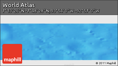 Physical Panoramic Map of the Area around 7° 30' 57" N, 93° 25' 30" W