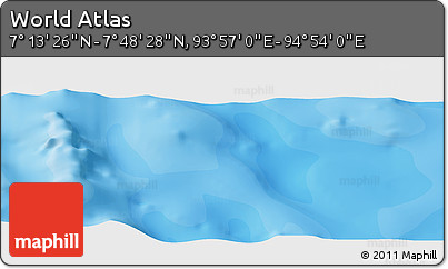 Political Panoramic Map of the Area around 7° 30' 57" N, 94° 25' 30" E