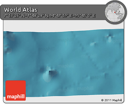 Satellite 3D Map of the Area around 7° 30' 57" N, 95° 16' 30" E