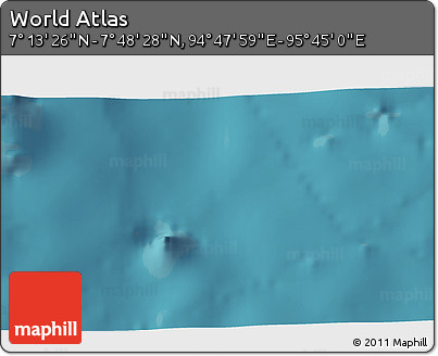 Satellite 3D Map of the Area around 7° 30' 57" N, 95° 16' 30" E