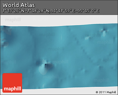 Satellite 3D Map of the Area around 7° 30' 57" N, 95° 16' 30" E
