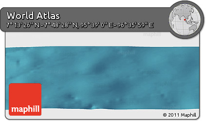 Satellite Panoramic Map of the Area around 7° 30' 57" N, 96° 7' 30" E