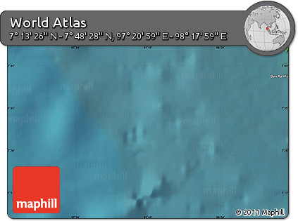 Satellite Map of the Area around 7° 30' 57" N, 97° 49' 29" E