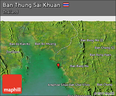 Satellite 3D Map of Ban Thung Sai Khuan