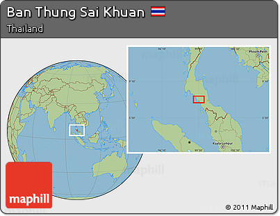 Savanna Style Location Map of Ban Thung Sai Khuan