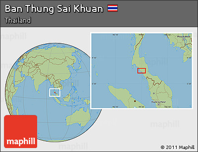 Savanna Style Location Map of Ban Thung Sai Khuan