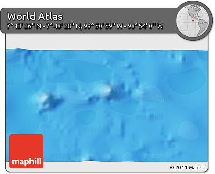 Political 3D Map of the Area around 7° 30' 57" N, 99° 22' 30" W