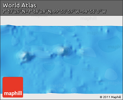 Political 3D Map of the Area around 7° 30' 57" N, 99° 22' 30" W