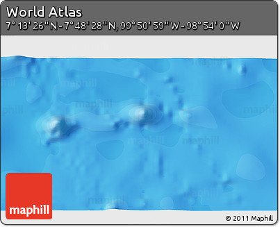 Political 3D Map of the Area around 7° 30' 57" N, 99° 22' 30" W