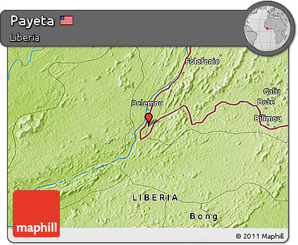 Physical 3D Map of Payeta