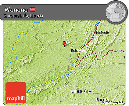 Physical 3D Map of Wanana