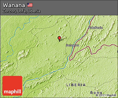 Physical 3D Map of Wanana